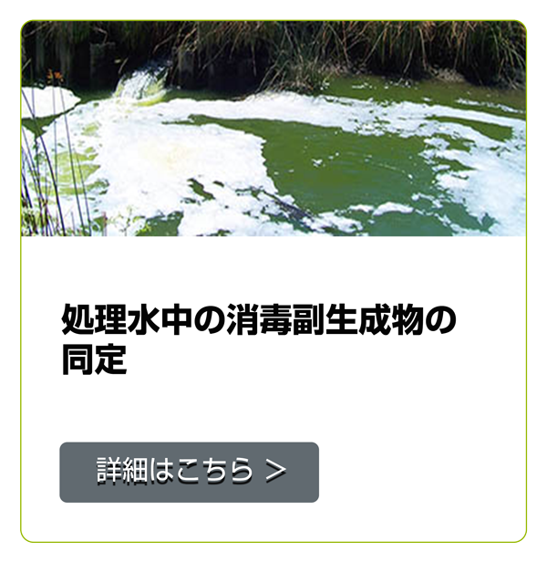 処理水中の消毒副生成物の同定